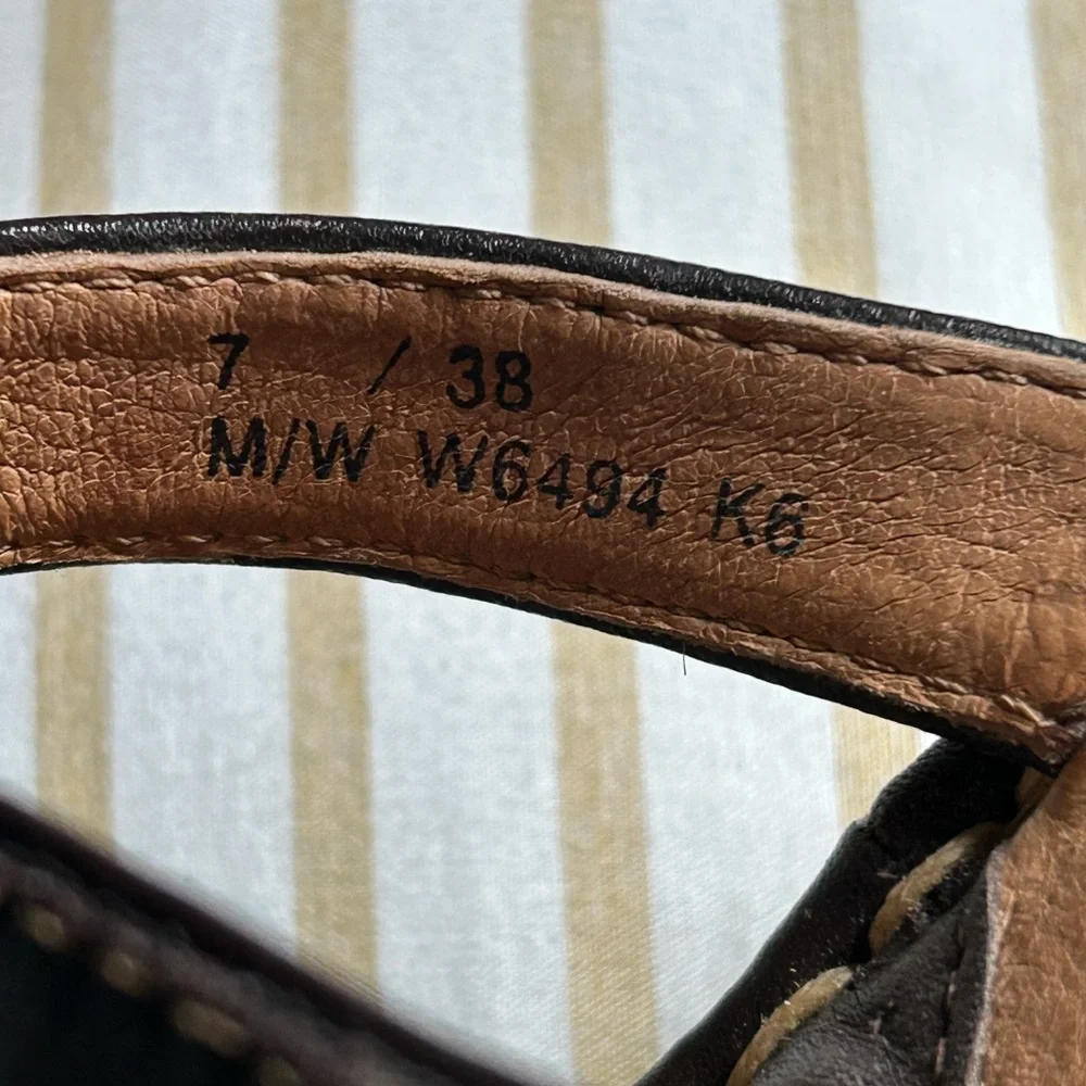 Born Dark Brown Leather Sandals